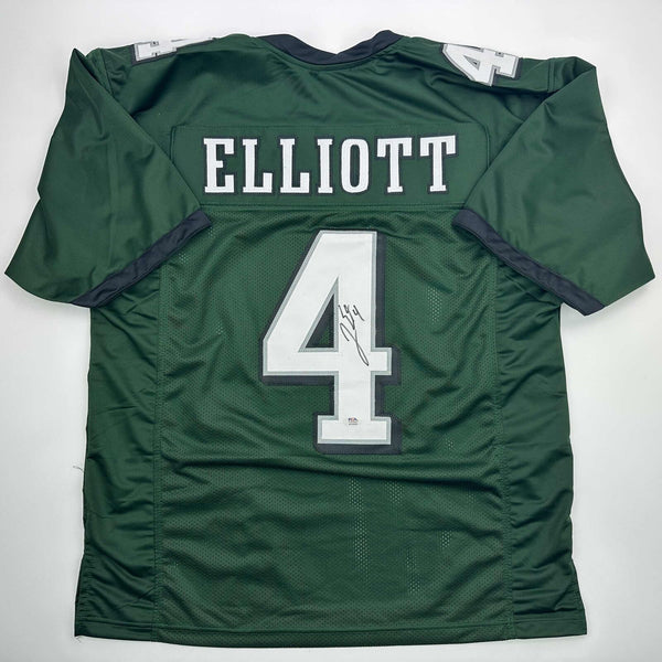 Autographed/Signed Jake Elliott Philadelphia Green Football Jersey PSA/DNA COA