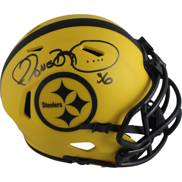 Jerome Bettis Autographed Pittsburgh Steelers Rave Mini Helmet Beckett 49600