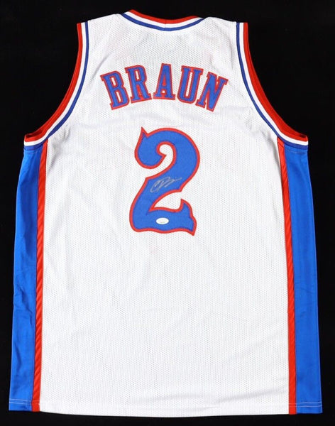 Christian Braun Signed Kansas Jayhawks (JSA COA) Denver Nuggets 2022 1st Rnd Pck