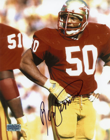 RON SIMMONS AUTOGRAPHED FLORIDA STATE SEMINOLES 8x10 PHOTO COA