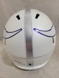 JJ McCARTHY SIGNED MINNESOTA VIKINGS F/S WINTER WARRIOR SPEED REP HELMET BECKETT