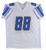 T.J. Hockenson Authentic Signed White Pro Style Jersey Autographed BAS Witnessed