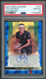 2024 Topps Chrome Sapphire Tennis #TFZ Taylor Fritz Auto PSA 10 GEM MINT