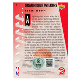 Dominique Wilkins Autographed 94 Upper Deck #1 SMEAR Trading Card Beckett 54173