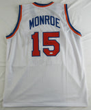Earl Monroe Signed New York Knicks Jersey (JSA) 1973 World Champion/ Point Guard