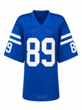 Gino Marchetti Signed Blue T/B Custom Football Jersey w/HOF'72 - (SCHWARTZ COA)