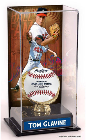 Tom Glavine Atlanta Braves Hall of Fame Sublimated Display Case with Image
