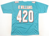 Ricky Williams Signed Miami Dolphins 420 Jersey (JSA) 2002 Pro Bowl Running Back