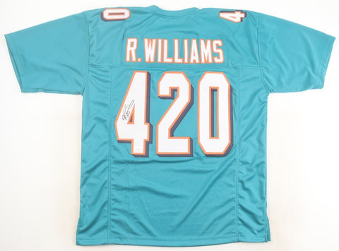 Ricky Williams Signed Miami Dolphins 420 Jersey (JSA) 2002 Pro Bowl Running Back