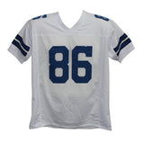 Butch Johnson Autographed/Signed Pro Style White XL Jersey SB Champs BAS 33983