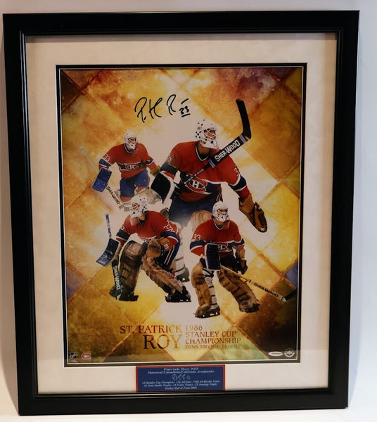 Patrick Roy Autographed 16x20 Framed Photo -- Montreal Canadiens | UDA COA