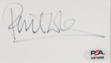 Genesis Phil Collins Authentic Signed & Framed 3x5 Index Card PSA/DNA #AN74098
