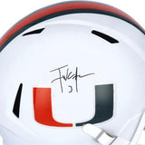 Frank Gore Miami Hurricanes Signed Riddell Speed Replica Helmet