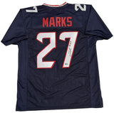 Woody Marks of the Houston Texans Autographed Navy Blue #27 Jersey Beckett