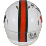 Warren Sapp Autographed Miami Hurricanes Mini Helmet THE U Beckett Witness 50189