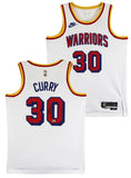 Warriors Stephen Curry Signed White Nike 2024 Classic Ed. Swingman Jersey BAS