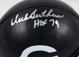 Dick Butkus Signed Chicago Bears 62-73 Speed Mini Helmet w/ HOF - Beckett W Holo