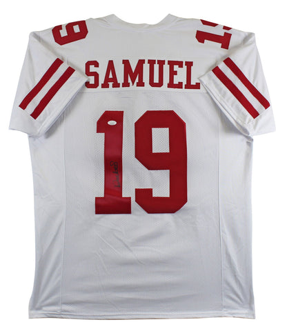 Deebo Samuel Authentic Signed White Pro Style Jersey Autographed JSA