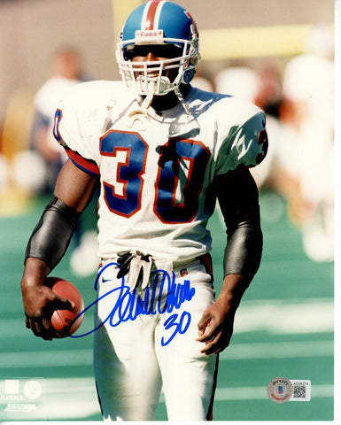 Terrell Davis Autographed/Signed Denver Broncos 8x10 Photo Beckett 55814
