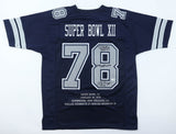 Drew Pearson, Randy White & Tony Hill Signed Dallas Cowboys Jersey / JSA COA
