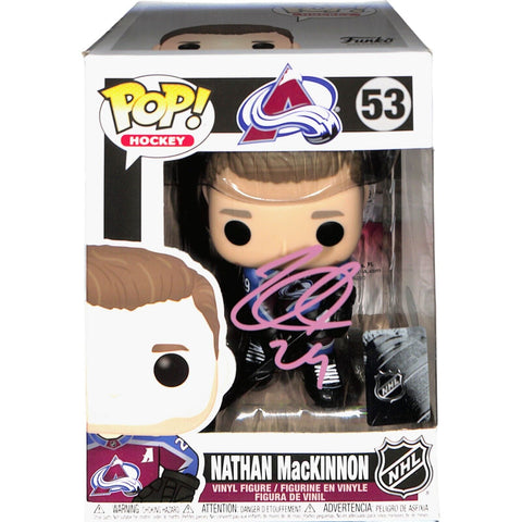 Nate MacKinnon Signed Funko Pop! #53 Colorado Avalanche JSA 43462