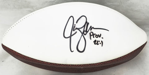 Jim Zorn Autographed Seattle Seahawks White Logo Football (Flat) MCS Holo #97792