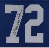 Ed "Too Tall" Jones Signed Cowboys 35x43 Framed Jersey (JSA COA) 3x Pro Bowl DE