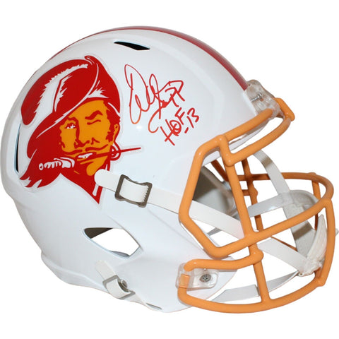 Warren Sapp Autographed Tampa Bay Buccaneers TB F/S Helmet HOF Beckett 44043