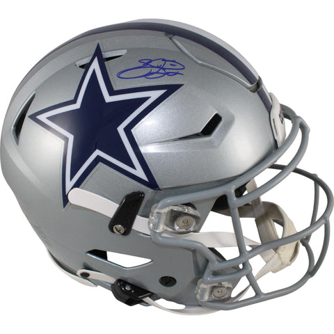 Emmitt Smith Autographed Dallas Cowboys SpeedFlex Helmet Beckett Witness 50774