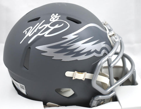 Dallas Goedert Autographed Philadelphia Eagles Slate Speed Mini Helmet- Fanatics