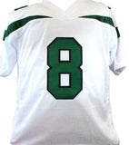 Elijah Moore Autographed White Pro Style Jersey - Beckett W Hologram *Silver