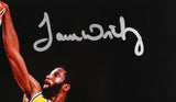 Lakers James Worthy Authentic Signed 16x20 Vertical Dunk Photo BAS Witnessed