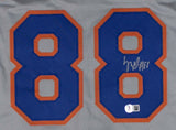 Luis Robert New York Signed Gray Baseball Jersey BAS