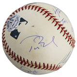 Boston Strong (5) Damon, Brady, Ortiz, Orr & Bird Signed Baseball BAS #T71331