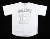 Hunter Dozier Signed Kansas City Royals Player Weekend Jersey (JSA COA) Bull Doz