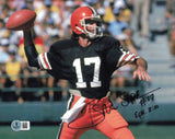 Brian Sipe Autographed 8x10 Photo Cleveland Browns Beckett BAS QR #BS12966