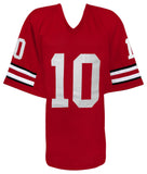 Troy Smith Signed Red Custom College Football Jersey w/Heisman'06 (SCHWARTZ COA)