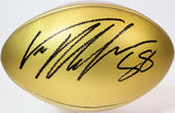 Von Miller Autographed SB 50 Commemorative Gold "The Duke" NFL Game Ball BAS COA