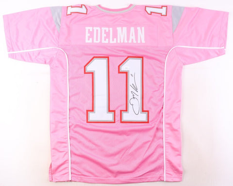 Julian Edelman Signed New England Patriots Fight Breast Cancer Jersey (JSA COA)