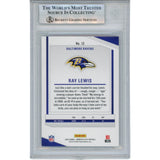 Ray Lewis Autographed/Signed 2024 Elite #12 Trading Card Beckett 53065