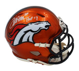 Terrell Davis Signed Denver Broncos Speed Flash NFL Mini Helmet with "HOF 17"