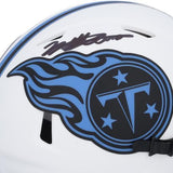 Will Levis Tennessee Titans Signed Riddell Lunar Speed Mini Helmet