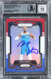 Timberwolves Mike Conley Signed 2023 Panini Prizm RWB #57 Card Auto 10! BAS Slab