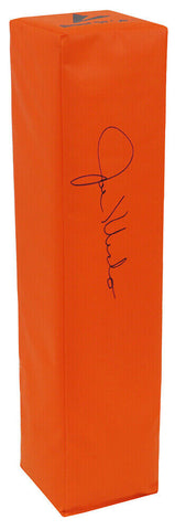 Joe Klecko (JETS) Signed BSN Orange Football Endzone Pylon - (SCHWARTZ COA)