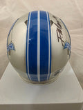 DERRICK MOORE SIGNED DETROIT LIONS SPEED MINI HELMET BECKETT QR