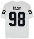 Maxx Crosby Las Vegas Raiders Autographed Nike White Limited Jersey