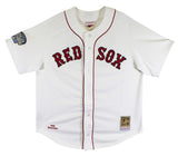 Red Sox David Ortiz Signed White 2004 WS Logo Mitchell & Ness CC Jersey BAS Wit