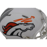 Bo Nix Autographed Denver Broncos 2024 Alt Mini Helmet Beckett 47657