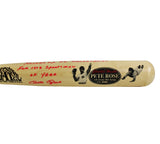 Pete Rose Signed Cincinnati Reds Cooperstown Engraved Blonde Bat- Runner Up