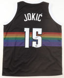 Nikola Jokic Signed Nuggets Throwback Jersey (Beckett) 3xNBA MVP/ 2023 NBA Champ